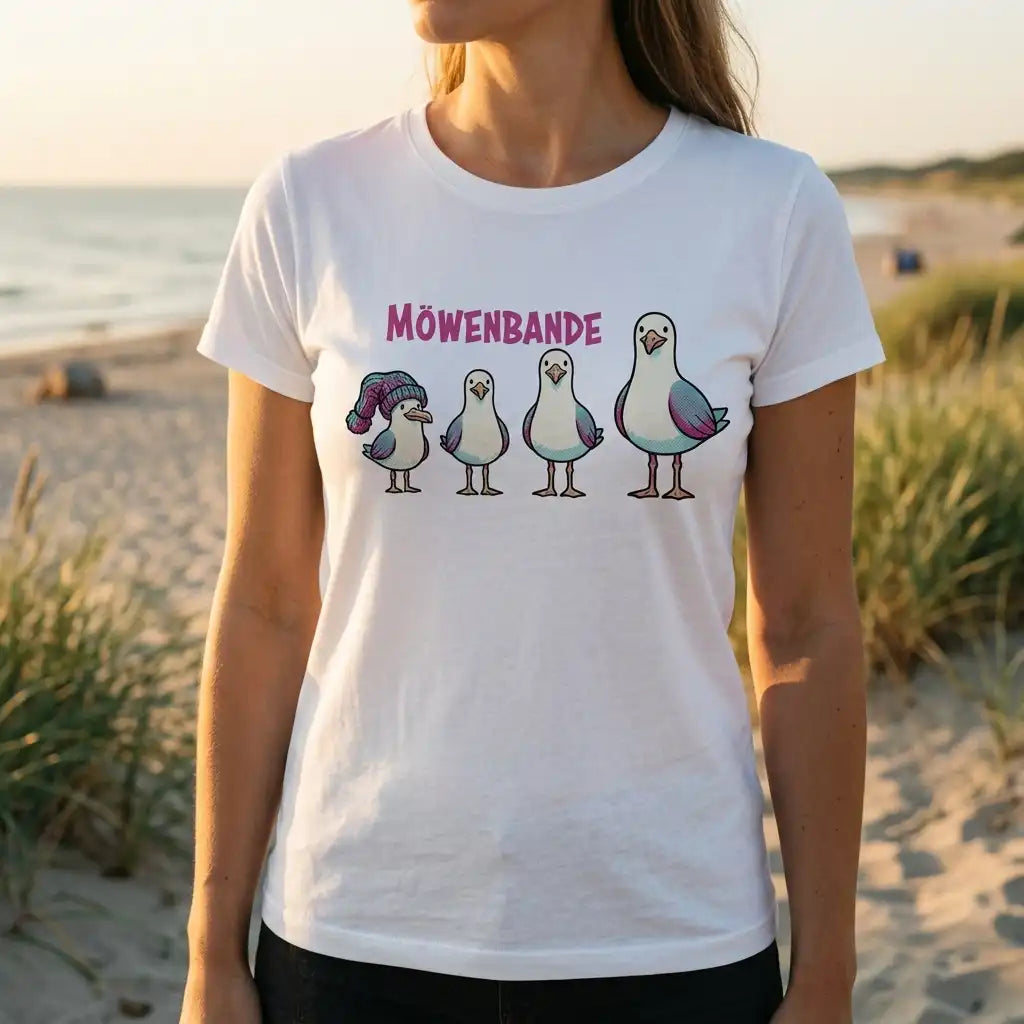 T-Shirt Möwenbande – vier, die zusammengehören