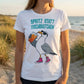 T-Shirt Spritz statt Fischbrötchen – Möwe mit Prioritäten