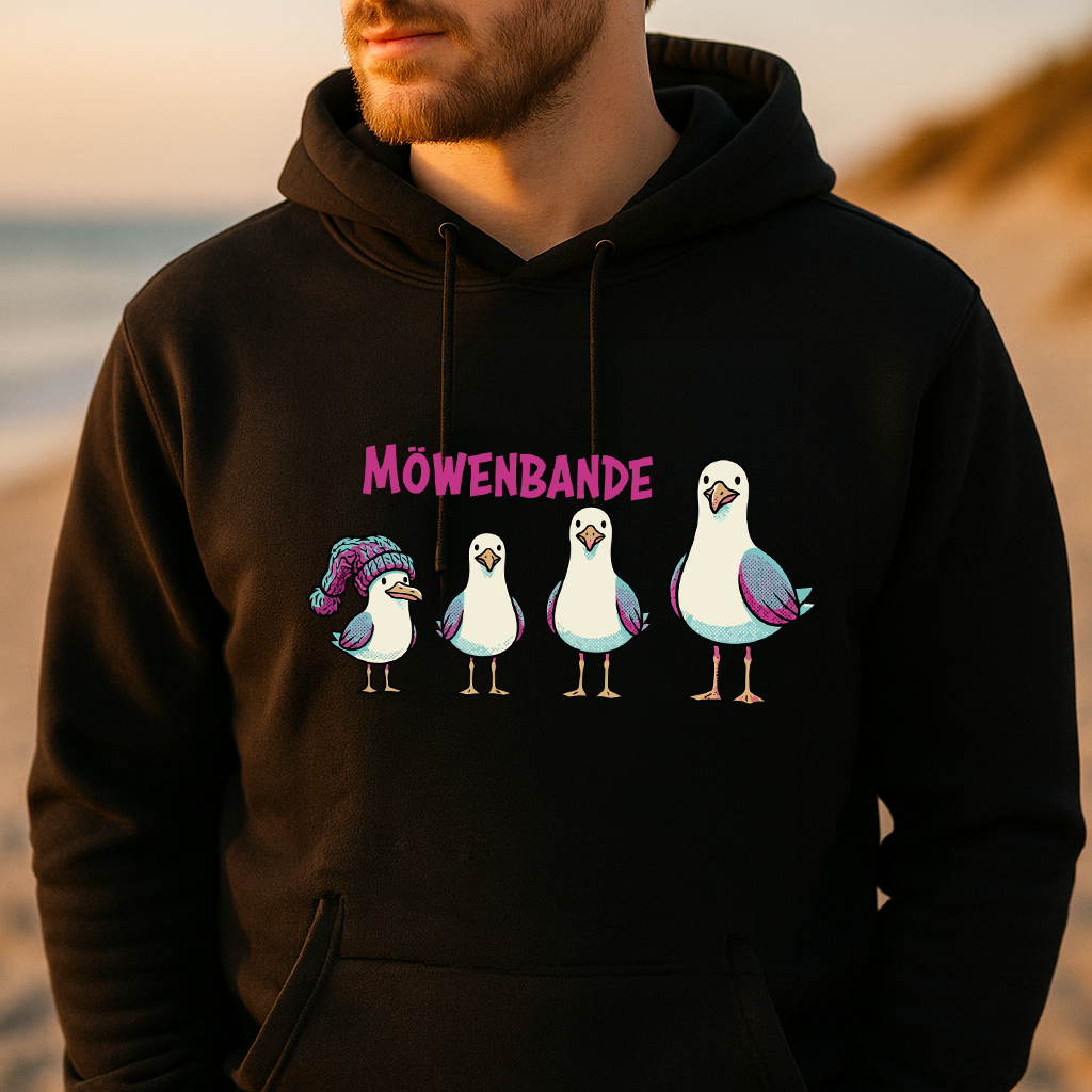 Hoodie Möwenbande – vier, die zusammengehören