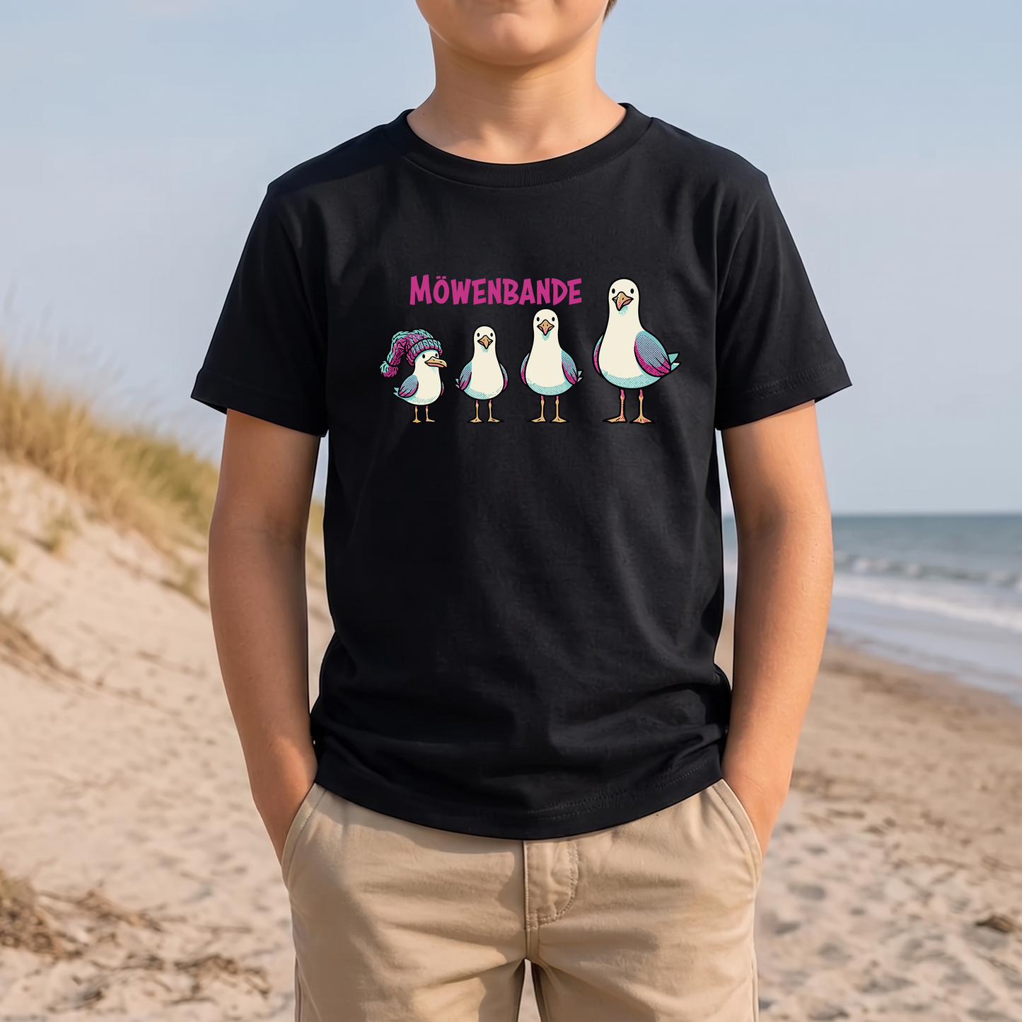 Shirt Kids Möwenbande – vier, die zusammengehören